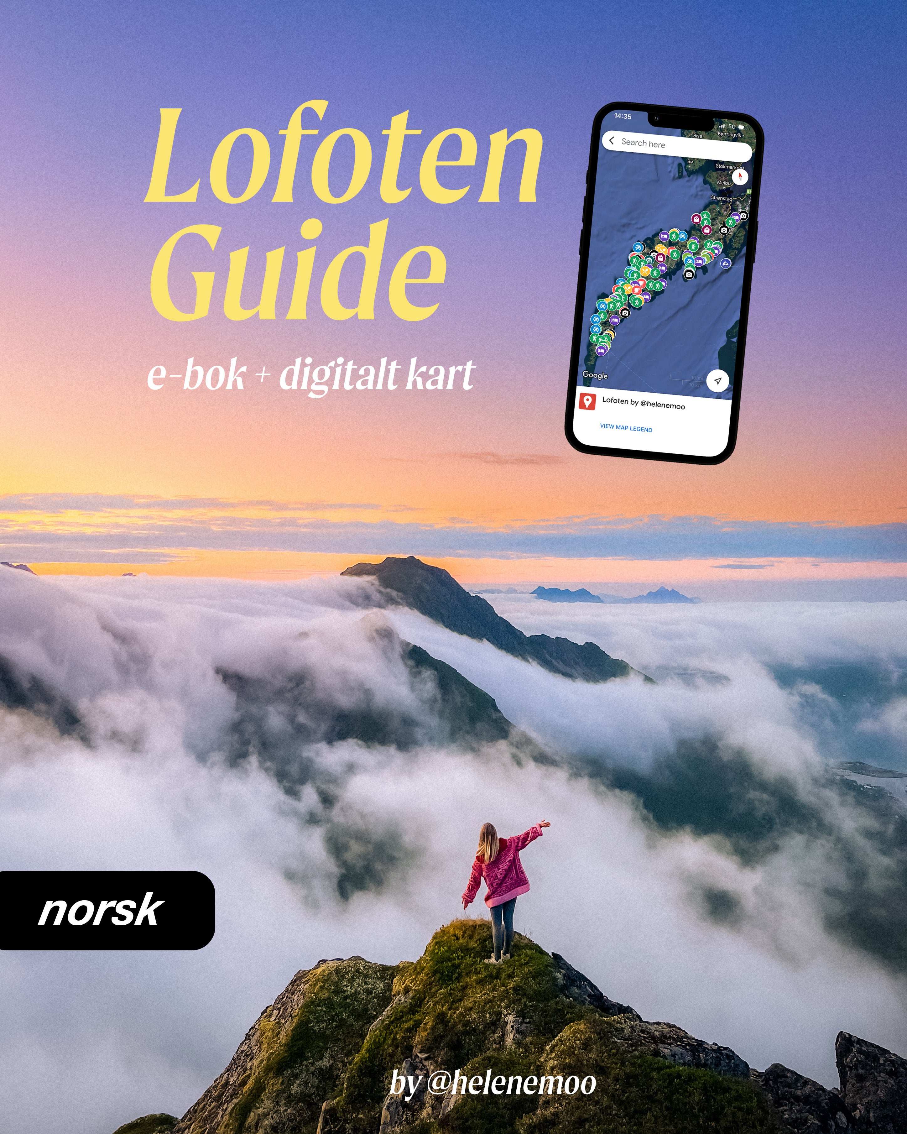 Lofoten Guide e-bok + kart (NORSK)
