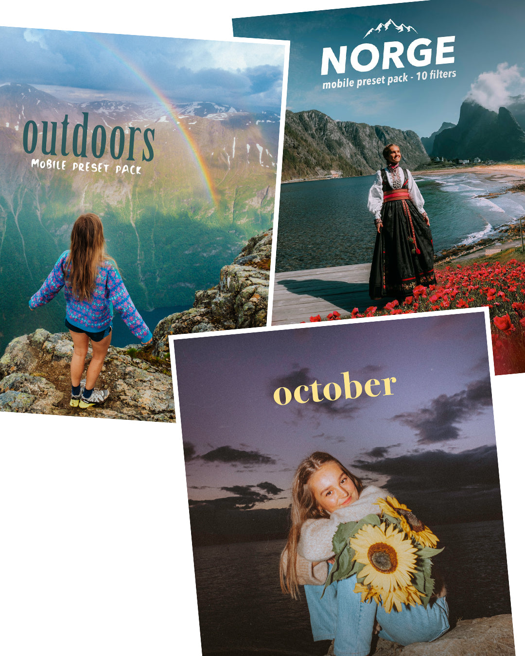 3 in 1: Outdoors + Norge + October